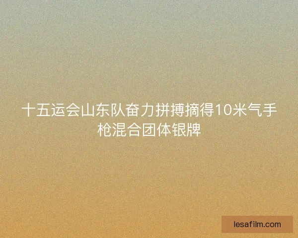 十五运会山东队奋力拼搏摘得10米气手枪混合团体银牌